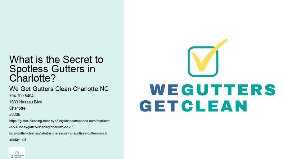 What is the Secret to Spotless Gutters in Charlotte? 